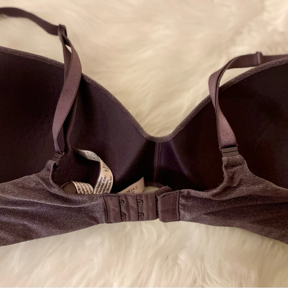 Victorias Secret Lightly Lined Wireless Micro Shimmer T-shirt Bra 34D - Picture 9 of 14